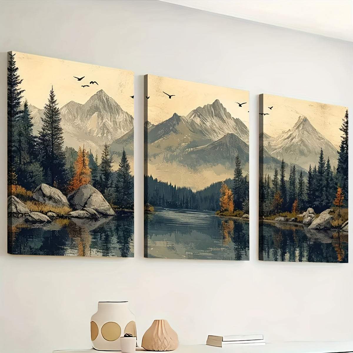 Moderne Natur Canvas Sæt