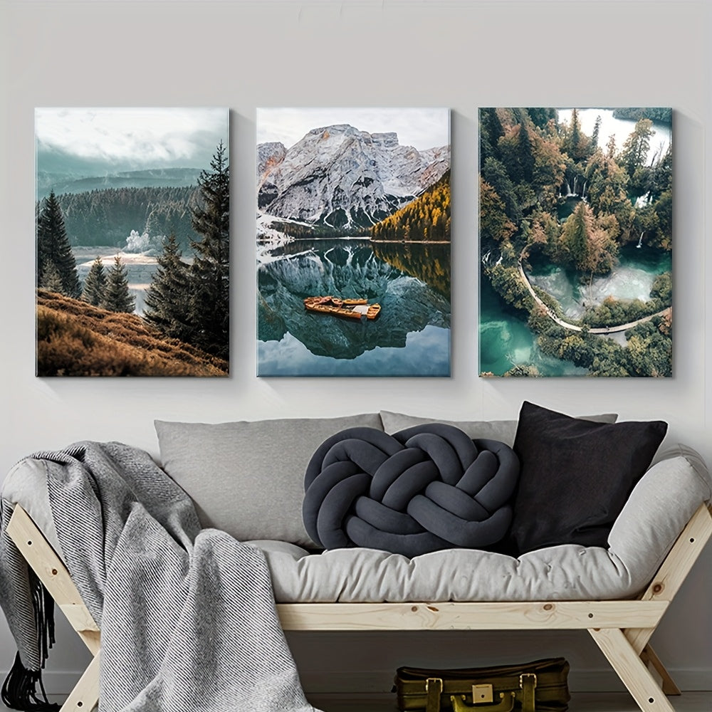 Nordisk Landskab Canvas Sæt