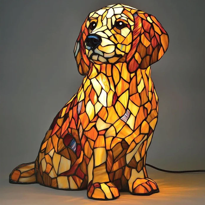 Spirituelt Lys Golden Retriever Figurine