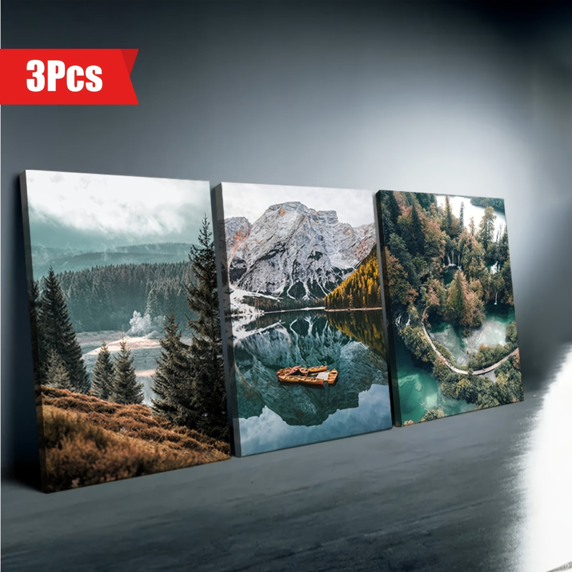 Nordisk Landskab Canvas Sæt