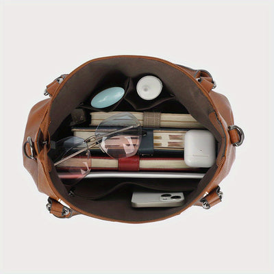 Charlotte™ | Bold Leather Tote Bag