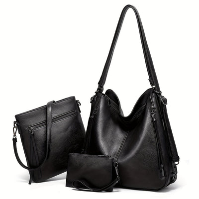 Amelia™ | Retro Leather Tote Bag