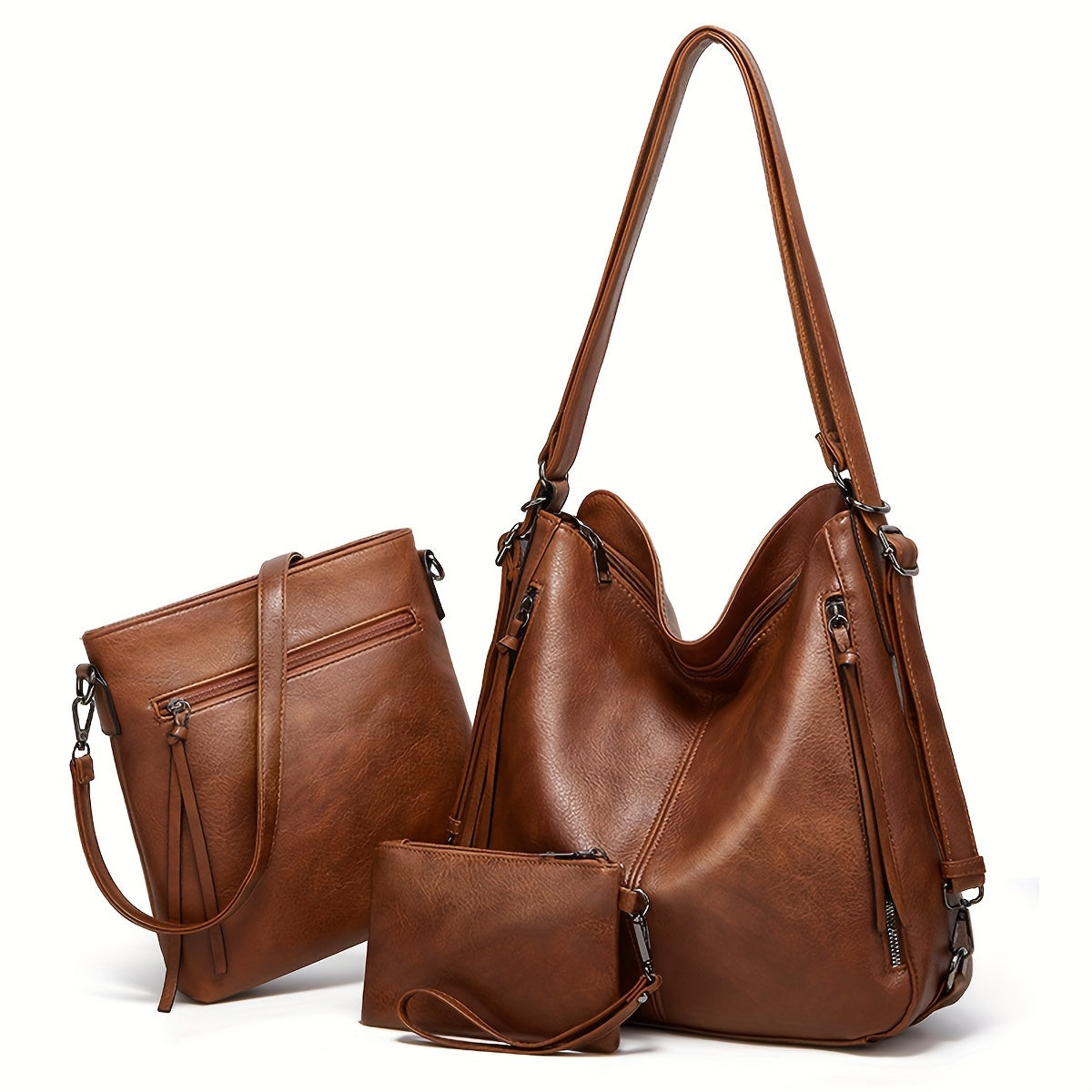 Amelia™ | Retro Leather Tote Bag