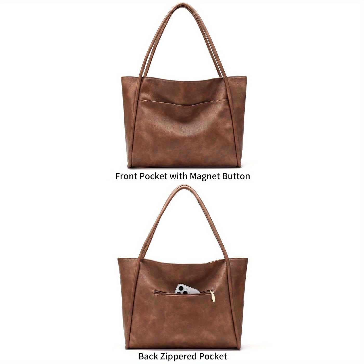 Victoria™ | Classic Leather Tote Bag