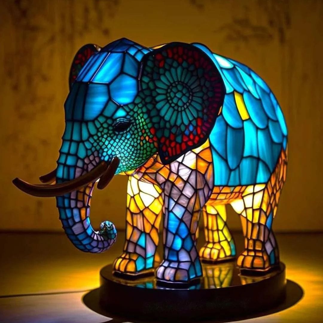 Animal Glow™ | Handcrafted Stained Glass Lamp