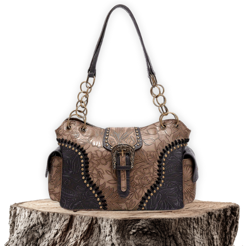 Margaret™ | Embossed Leather Tote Bag