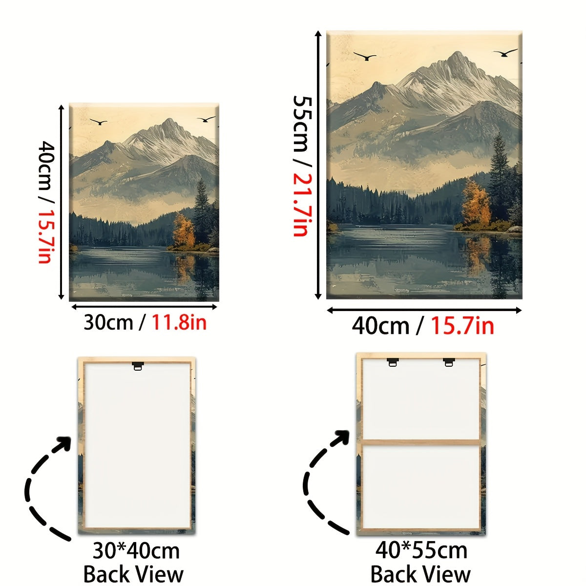 Moderne Natur Canvas Sæt