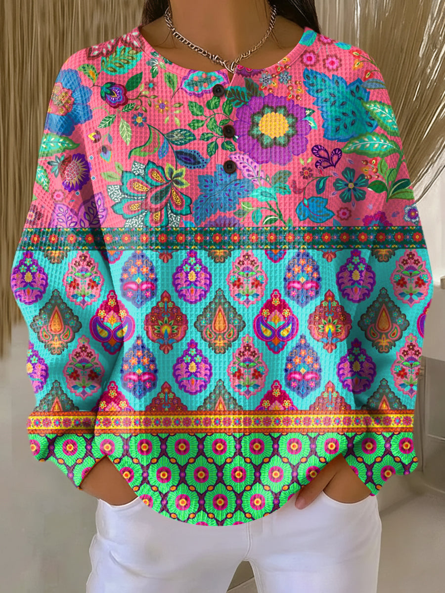 Freja | Jaipur Blossom Boho Striktrøje