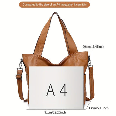 Eleanor™ | Vintage Leather Tote Bag