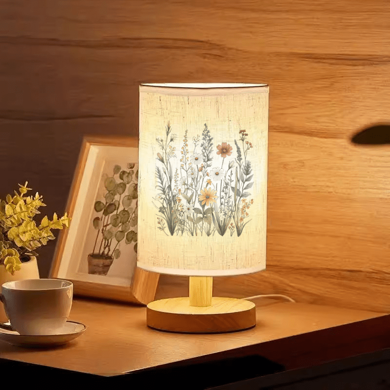 Vilde Blomster Trælamp